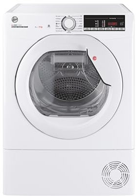 Hoover H-DRY 300 HLE H9A3TE-80/N Wifi Connected 9Kg Heat Pump Tumble Dryer - White - A+++ Rated