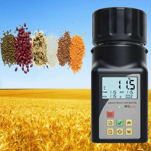 Misuratore Di Umidità Per Cereali, Misuratore Di Umidità Per Cereali A Tazza Portatile, Con Funzione ATC, 240 Set Di Statistiche Di Dati, Per Caffè, Cacao, Riso, Grano 25 Tipi Di Umidità Per Cereali