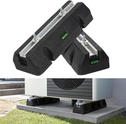 Mini Split Pad for 9000-60000 BTU, Floor Mounting Base Kit for Split Air Conditioning Systems, Max Load 2600 Lbs(2 Pack)(39.4x6.4x3.8 in)