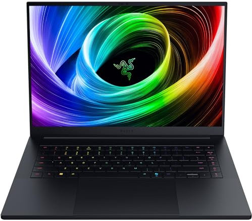 Razer Blade 16 (2025) - 16 Zoll AI Gaming Laptop - NVIDIA GeForce RTX 5080 - AMD Ryzen AI 9 365-16 QHD+ 240Hz OLED Display - 32GB LPDDR5X 8000 MHz - 1TB SSD - QWERTZ DE-Layout | Schwarz