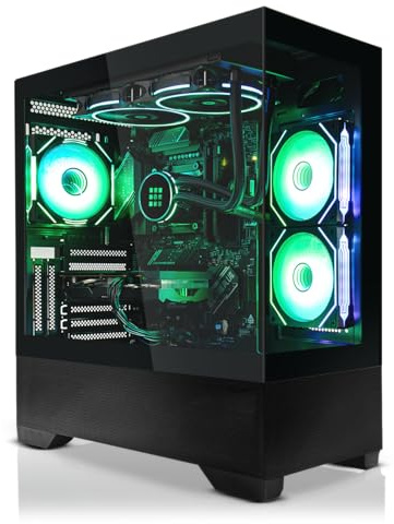 SYSTEMTREFF PC Gamer High-End AMD Ryzen 7 7800X3D 8x5GHz | AMD Radeon RX 9070 XT 16GB | 1To M.2 NVMe | 32Go DDR5 RAM | Windows 11 Pro | Ordinateur de Bureau pour Les Joueurs, Les Gamers & Streamer