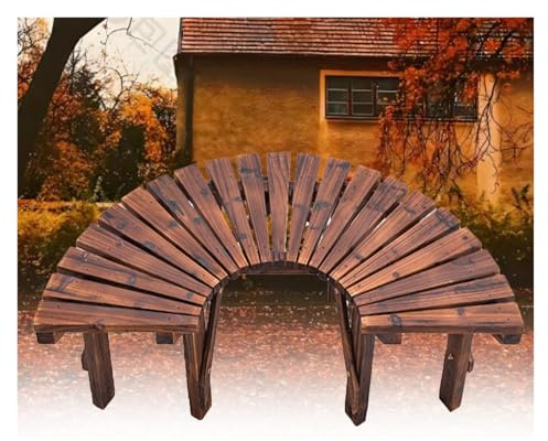 BZJPRFC Banco De Madera con Marco For Árbol, Asiento Decorativo For Muebles De Exterior, Taburete De Jardín De Madera, Capacidad De 400 Kg, Combinación De Formas Libre