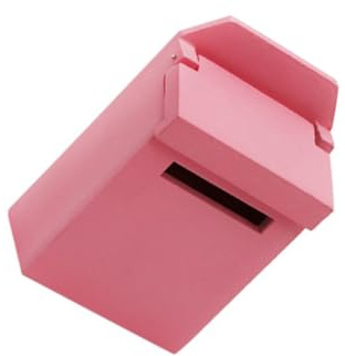 Mikinona 12 Mini Boîte aux Lettres en Bois Rose Couvercle Ouvrant, Accessoire Miniature pour Maison de Poupée, Décor de Scène pour Meubles Miniatures, pour Accessoires de Mini-scène