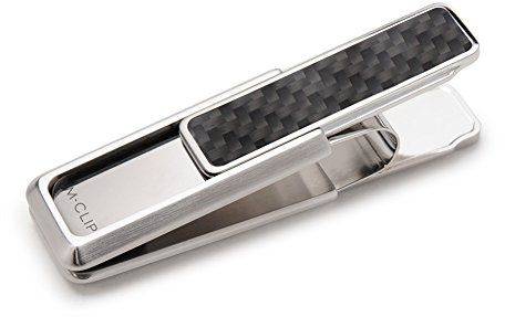 M-Clip Carbon Fiber and Stainless Money Clip - Cash and Credit Card Holder - Minimalist Slim Wallet Alternative
