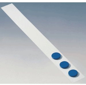 Dahle 5 x Magnetleiste 1000x50mm selbstklebend weiß incl. 5 Magnete 32mm blau
