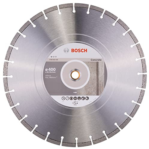 Bosch Professional 1x Diamanttrennscheibe Standard for Concrete (für Beton, Porenbeton, Ø 400 x 20/25,40 x 3,2 x 10 mm, Zubehör für Tisch- & Benzinsägen)