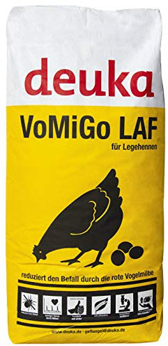 TOP Futtermittel VoMiGo Legekorn, Legehennenfutter 25 kg mit 3 mm Pellets, Hühnerfutter gegen die rote Vogelmilbe, Alleinfutter als Korn