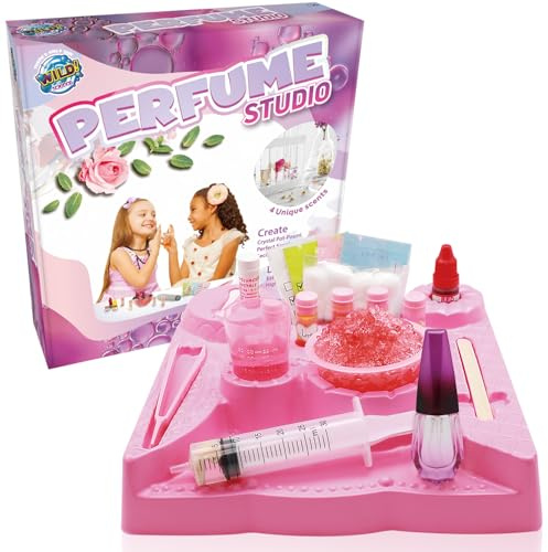 WILD! Science Perfume Making Studio - Kids Potion Kit, Perfume Making Kit for Girls - Create Unique Fragrances, Ruby Scented Crystal Potpourri - Ages 6-10+