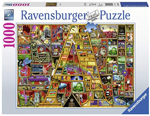 Ravensburger Puzzle 19891 - Awsome Alphabet A - 1000 Teile Puzzle für Erwachsene und Kinder ab 14 Jahren, Motiv von Colin Thompson