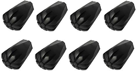 MIGHTY PEAKS 8 Stück / 4 Paar Nordic Walking Pads Asphalt Gummipuffer X-4LT für alle gängigen Nordic Walking Stöcke - Wanderstöcke - für den Nordic Walking Stock mit einen Durchmesser von 10mm