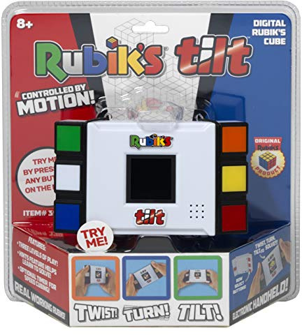 IDEAL , Rubik's Tilt Electronic Game: Twist, Turn, Learn , Brainteaser Puzzles , Ages 8+