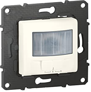 BTicino - Interrupteur automatique toutes lampes avec détection de mouvement infrarouge Altège - finition Neige