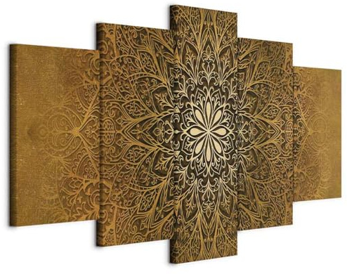 B&D XXL - Akustikbild 225x112 cm Bilder mit Akustikschaumstoff Hochleistungsschallabsorber Schallschutz Leinwandbild XXL 5 tlg Wandbild f-A-0515-b-p