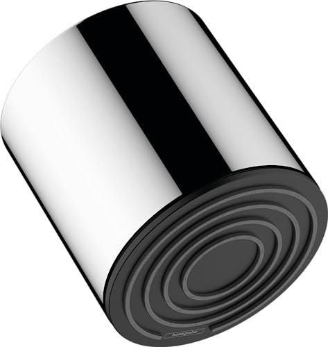 hansgrohe Pulsify S, rociador de ducha, ducha fija redondo, cabezal de ducha lluvia con 1 tipo de chorro para conexión pared y techo, con sistema antical, cromo