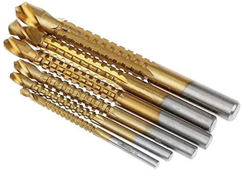 6 pezzi punte da trapano HSS rivestite in titanio, utensili elettrici per punte elicoidali svasate, set di seghe a tazza per legno, kit di foratura ad alta velocità, set di utensili da taglio per la