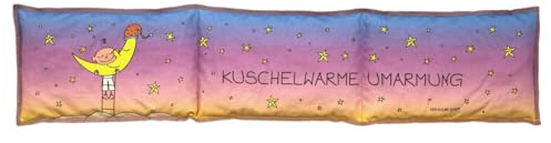 Goebel Ekologisk värmekudde gosig varm kram – den lilla Yogi – naturlig örtkudde med dinkelskålar, körsbärskärnor och lavendel – avkoppling och välbefinnande, mått: 60 x 13 x 2 cm, 54–102–97–1