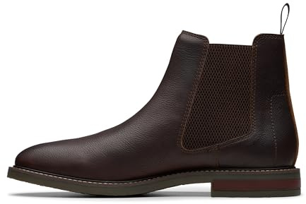 Clarks Premium Jaxen Easy Chelsea Stivale Uomo, Marrone Tumb, 40, Tumb Marrone, 42 2/3 EU