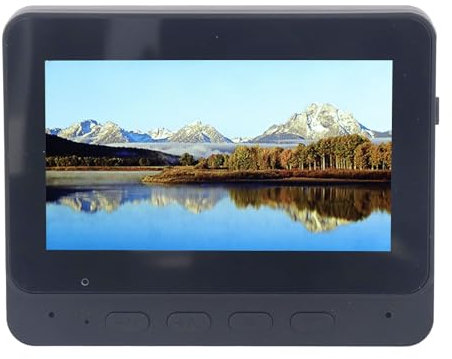 Spacnana 4,3-Zoll-Funk-Video-Türsprechanlage, 70°-Blickwinkel, 2-Wege-Gegensprechanlage, Nachtsicht-Video-Türklingel-Kit für Echtzeitüberwachung