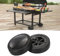 Ruedas de Repuesto Para Parrilla, 2 piezas 6 pulgadas Actualización de cuatro hoyos Ruedas de Plástico Para Barbacoa Kit De Ruedas Para Barbacoa Con Cubierta Para Charbroil