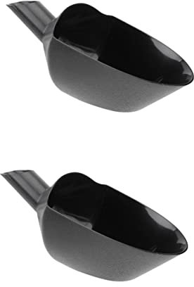 Yardenfun 2St Kaffeebohnenschaufel schwenken kann Komida Tasse Essensschaufel Topf Induktion Auto Induktionsgrillpfanne tragbar Kaffeebohnen für Espresso Kaffeeröster Bratpfanne Dark Grey