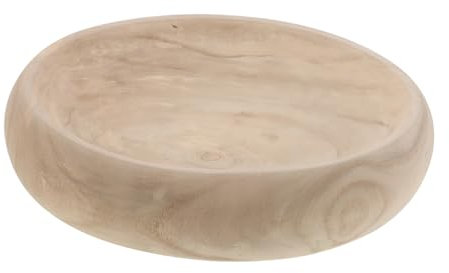 OKUMEYR Elegante Holzschale Vielseitig Einsetzbar Handgefertigt Aus Natürlichem Holz Mit Glatter Oberfläche Ergonomisch Geformt Für Komfortablen Griff Als Salat- Obst- Teig Dekoschale Für