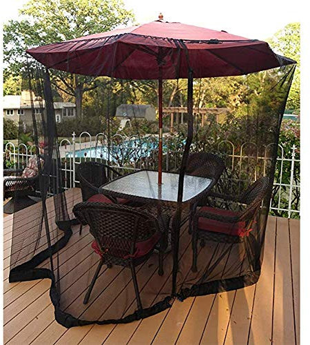 LXWKAI Zanzariera per Esterni, zanzariera Portatile per ombrellone da Giardino, zanzariera per ombrellone da Giardino, zanzariera per Tavolo, mobili da Giardino