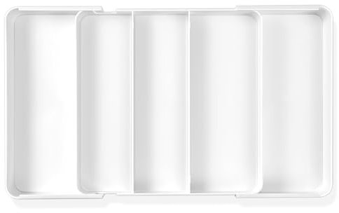 WUFANC 2 Pacchi Portaposate Da Cassetto, Espandibile Porta Posate Cucina Cassetto, Profondità 27 cm, Estensibile fino 45,5 cm. Organizer Cassetti Cucina Di Dimensioni Regolabili, Forchette e Coltelli