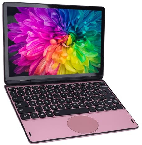 YUEHISY 11 Pollici di Laptop Touchscreen, Computer Portatile Convertibile a 360 Gradi, 8 GB DDR4 256G M.2 SSD, Wifi a Doppia Banda, Sblocco di Impronte Digitali, 3,40 GHz (Spina europea)