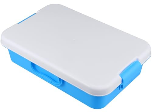 WEKAMOS Caja De Arena Portátil con Tapa para Niño Niña Almacenaje De Juguetes y Accesorios De Actividades Sensoriales Diseño Estilizado para Interiores y Exteriores