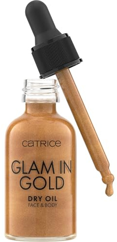 Catrice Glam In Gold Dry Oil huile sèche, humidifiant/hydratant, naturel, luminescent, chatoyant (30ml)