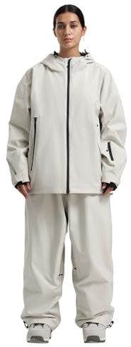 GSOU SNOW Women Ski Jacket and Pants Set Men Snowboard Jacket Baggy Snow Suit Waterproof Windproof Insulation Ski suit