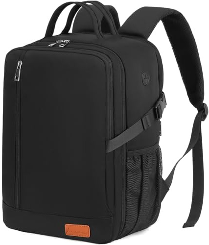 Reseryggsäck kabinflygplan 40 x 20 x 25 för Ryanair 40 x 30 x 20 resväska reseryggsäck handbagage för Easyjet 45 x 36 x 20 reseväska kabinväska dam herr, svarta tavlan, 55x35x20cm, Traditionell