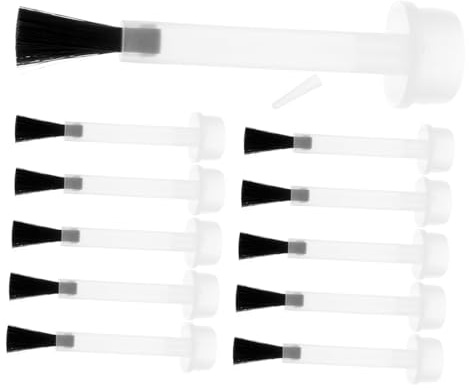 ELAYARD 20pcs Nail Polish Applicators Replacement Brushes for Gel Polish Bottles with Lightweight Plastic Handles and Supple Bristles, for Homes and Beauty Shops