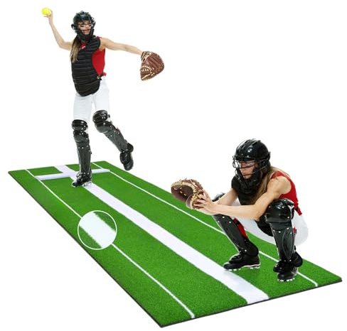 Zephylix Softball-Pitch-Matte, 3 x 90 cm, Baseball-Schlagmatte, Pitching Mound, Fastpitch-Ausrüstung für Softball- und Baseball-Pitch-Übung