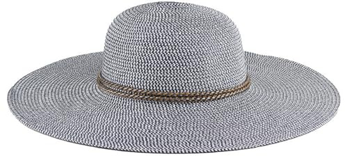 Solhattar, stråhatt, strandhatt, hatt for dammode, stor brätte, fritid, resor, visir, utomhushatt(Blue)