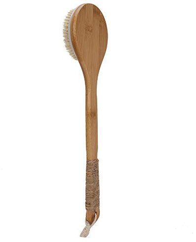 YUYTE Borsta Tillbaka Torr Dusch Ryggborste Handtag Badskrubb Massager Exfolieringsborste för Män Kvinnor - för Svåra Områden, Skonsam och Effektiv Rengöring