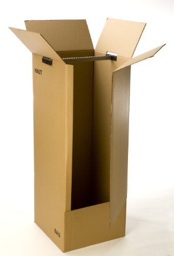 Carton penderie grand modèle avec barre