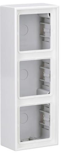 Jung LS583AWW Aufputz-Kappe mit Rahmen 3-fach