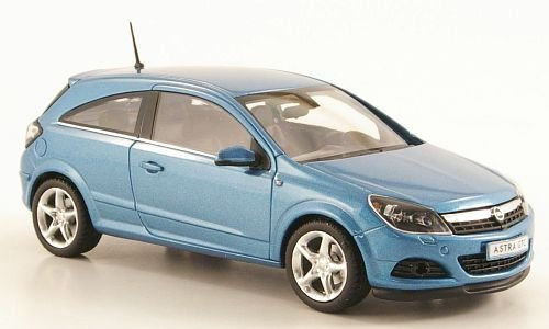 Opel Astra H GTC, met.-hellblau, 3-Türer , Modellauto, Fertigmodell, Minichamps 1:43