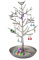Discoball Gioielli Display Jewellery Stand di Gioielli Portagioie a Forma di Torre Organizzatore Decorativo Hanger per Orecchino Collana Anello Catena Orologio Key Tavolo