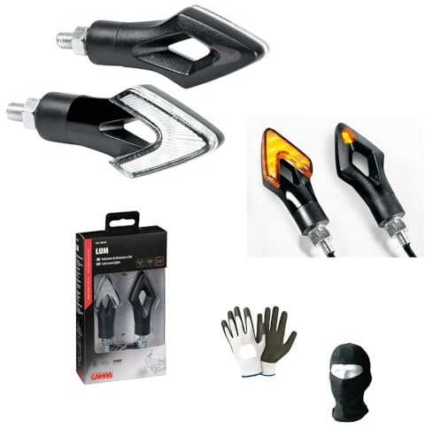 COMPATIBILE CON KTM LC4 640 SM VERNICIATO A.E. COPPIA DI FRECCE A LED OMOLOGATE PER MOTO INDICATORI DI DIREZIONE 12V UNIVERSALE 75CM X 27CM LAMPA LENTE BIANCA LUCE ARANCIO