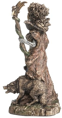 Veronese Design 3 3/8 Inch Hel The Norse Goddess of The Underworld Polystone Hand Painted Bronze Miniature Figurine