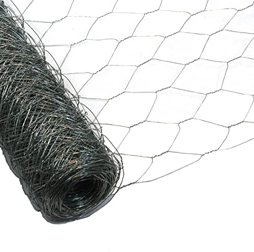 Garmix Sechseckgeflecht 50mm Verzinkt Kaninchendraht 1,0mm Volierendraht (100cm x 50m)