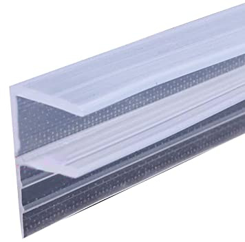 Joint d'étanchéité en caoutchouc souple F pour douche - 2 m - Verre 6-10 mm - Écrans et portes incurvées/verticales (F-10 mm)