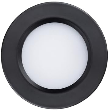 Foco LED Empotrable de 55mm Compacto Negro de 3W DC12V Equivalente a 25W - Blanco Natural 4000K.