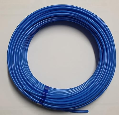 Tuyau pneumatique 6 x 4 mm Bleu 50 m Tuyau à air comprimé Tuyau en polyuréthane avec tolérance extérieure