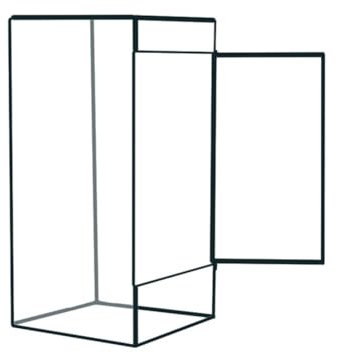 AVCULT Maceta De Terrario Geométrico, Caja De Maceta,Maceta Vintage En Miniatura para Suculentas, Cactus, Plantas De Aire(sin Plantas Ni Accesorios)