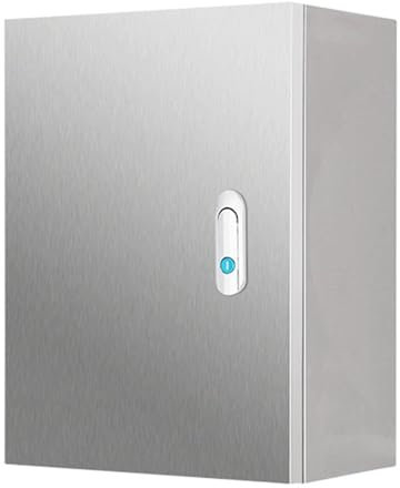 Abschließbarer Anschlusskasten für den Außenbereich, Elektrogehäuse aus Edelstahl mit Montageplatte, an der Wand montierter Verteilerschrank, Gehäuse für elektronische Geräte, Stromgehäuse