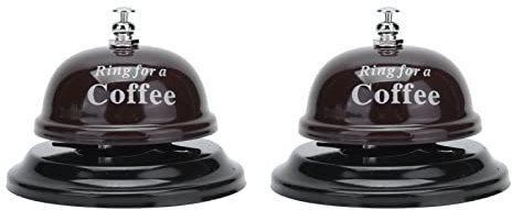 Aoveew Serviceglocke, klassisches Design, kleine Glocke für den Schreibtisch, die Theke und den Heimgebrauch (Coffee)
