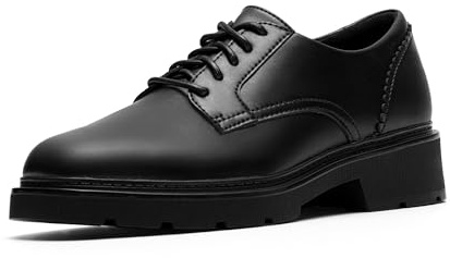 Clarks Lauryl Lace para Mujer, Piel Negra, 39 EU
